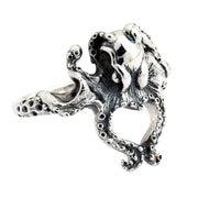 Octopus Sterling Silver Womens Ring [7]