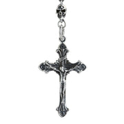 Skull Jesus Sterling Silver Chain Gothic Necklace