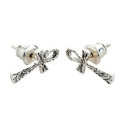 Ankh Sterling Silver Stud Earrings
