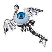 eyeball gothic wings pendant