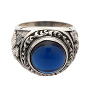 blue stone cupid ring