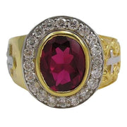 christian ruby bishop ring