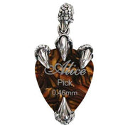 gothic claw guitar pick holder pendant