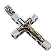 gold crucifix jewelry pendant