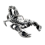 large sterling silver scorpion pendant