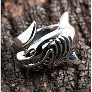 Shark Sterling Silver Ring