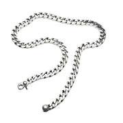 sterling silver small cuban link chain necklace