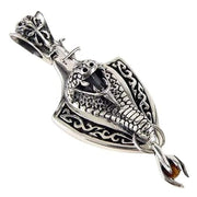 sterling silver snake pendant